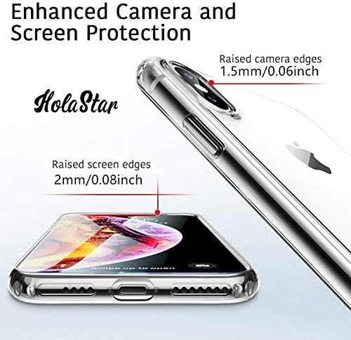 HolaStar за iPhone 7/8/SE 2020 Случај, Сино Пеперутка со Кристално Јасна Дизајн Хибрид Ултра Тенок Телефон Маска