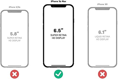 OtterBox симетрич-ност Серија Случај за iPhone Xs МАКС (САМО) на Мало Пакување - Љубовен Триаголник