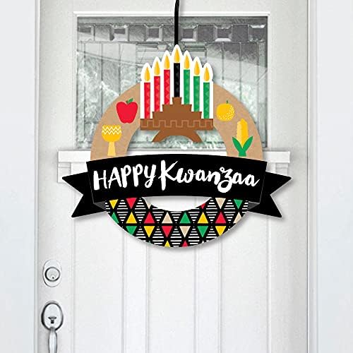 Големата Точка на Среќа Среќен Kwanzaa - Отворено Африкански Наследство Одмор Партија Оркестарот - Пред Вратата Венец