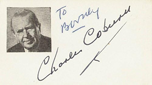 Чарлс D. Coburn - Впишани Картичка Потпишан