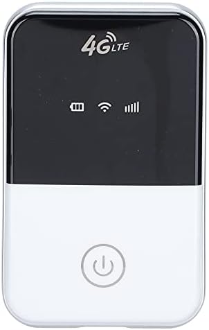 Мобилен WiFi Рутер, 4G LTE Мобилни Жариште WiFi Wireless 4G Рутер за Мобилни Телефони и Компјутери, 3G/4G Широкопојасен интернет Пристап, со WiFi Жаришта(Бела)