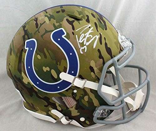 Peyton Manning Autographed Colts F/S Кавер-Брзина Автентични Шлем - Fanatics Наместам - Autographed МАК Шлемови