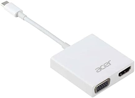 Acer 2-во-1 USB Тип-C USB-C до HDMI & VGA Адаптерот MacBook Телефон Лаптоп, Таблет
