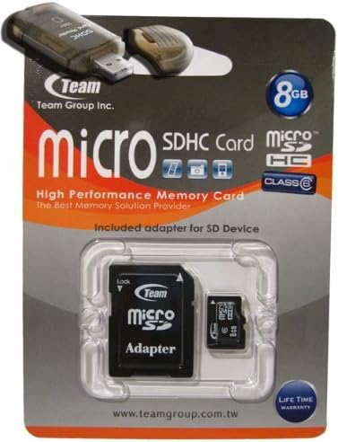 8GB Турбо Класа 6 MicroSDHC Мемориска Картичка. Висока Брзина За LG Гласини Muziq Допир Rumor2 Доаѓа со бесплатен SD и