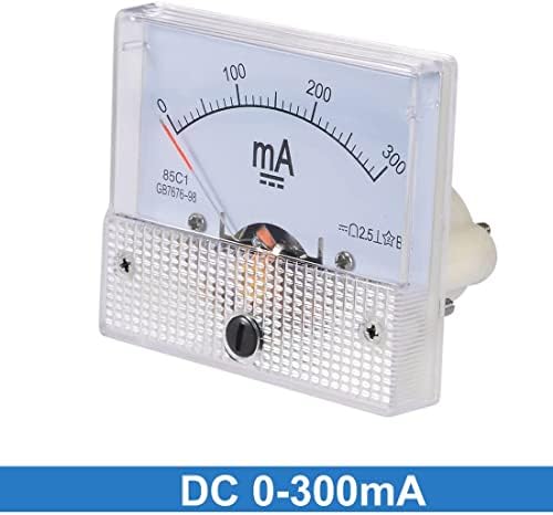 EuisdanAA Аналогни Тековната Панел Метар DC 0-300mA 85C1 Ammeter 64x57x56mm за Автомобилската Коло Тестирање Полнење на
