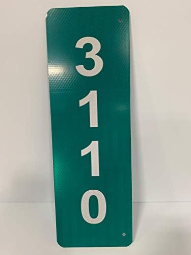 Обичај Рефлексивни Зелена 911 Адреса Алуминиум Знак (Броеви од Двете Страни)