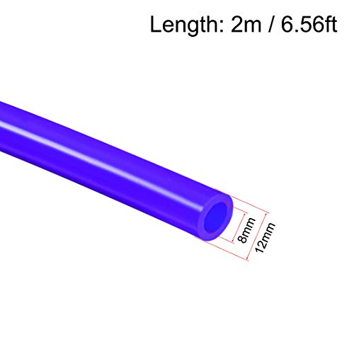 uxcell Силикони Цевки 5/16(8мм) ID x 1/2(12mm) OD 6.6 ft(2м) Силиконска Гума Цевка Воздух Цевка Цевка на Пумпа за Пренос