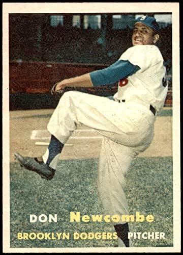 1957 Topps 130 Не Newcombe Бруклин Затајувачите (Бејзбол Картичка) NM Затајувачите