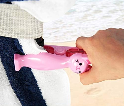 Дом-X Мачка штипки за алишта, Симпатична Плажа Крпа Клипови, Clips за Слики, Сет од 2 (Розева) 5 L x 1 ½ W